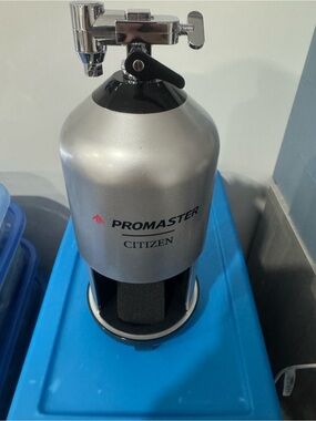 Citizen Promaster empty tank Metallic Silver with Black Accents